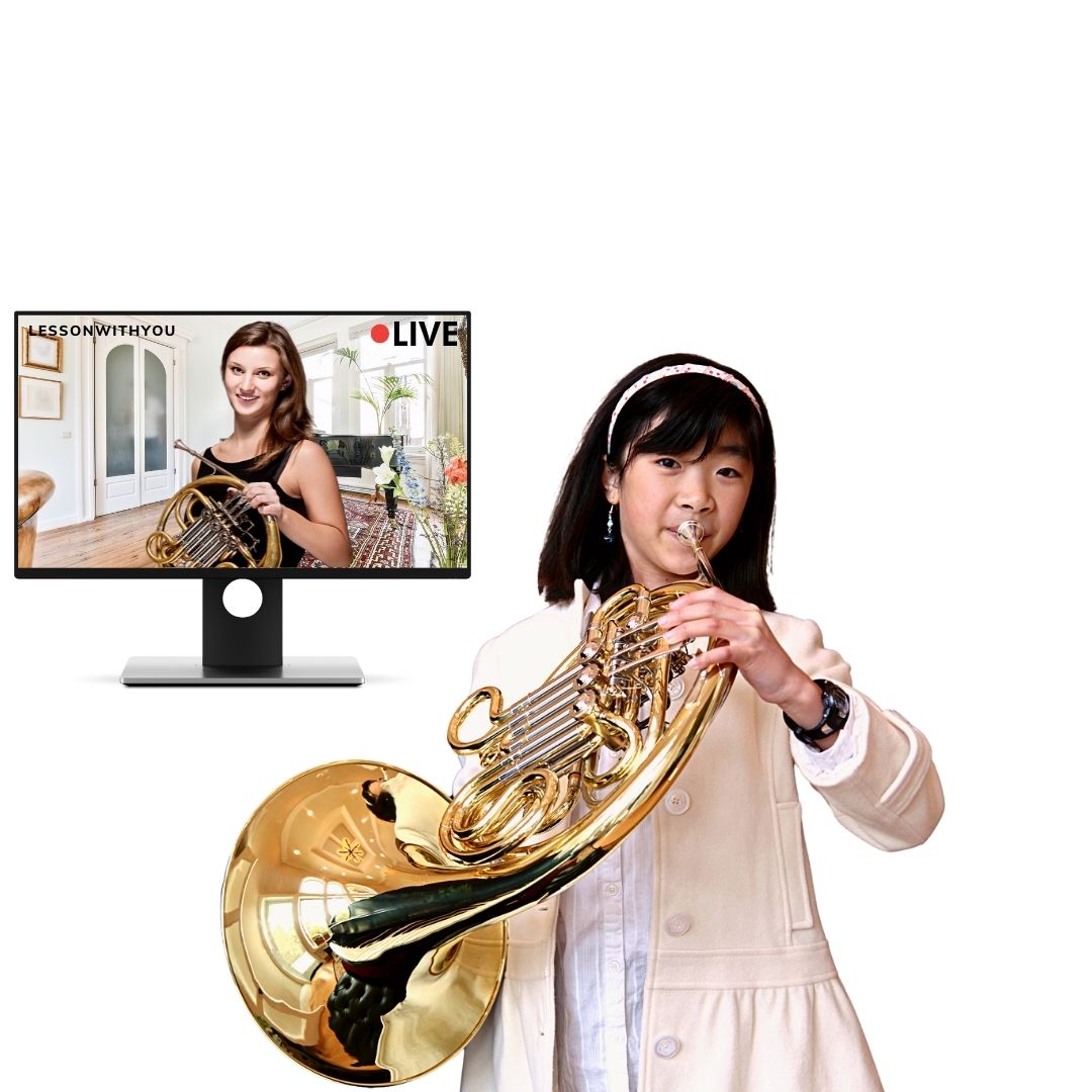 Live Online French Horn Lessons - Lesson With You