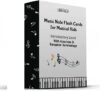 Learn to read Music Flash 56 cards for kids by Lark & Wolf