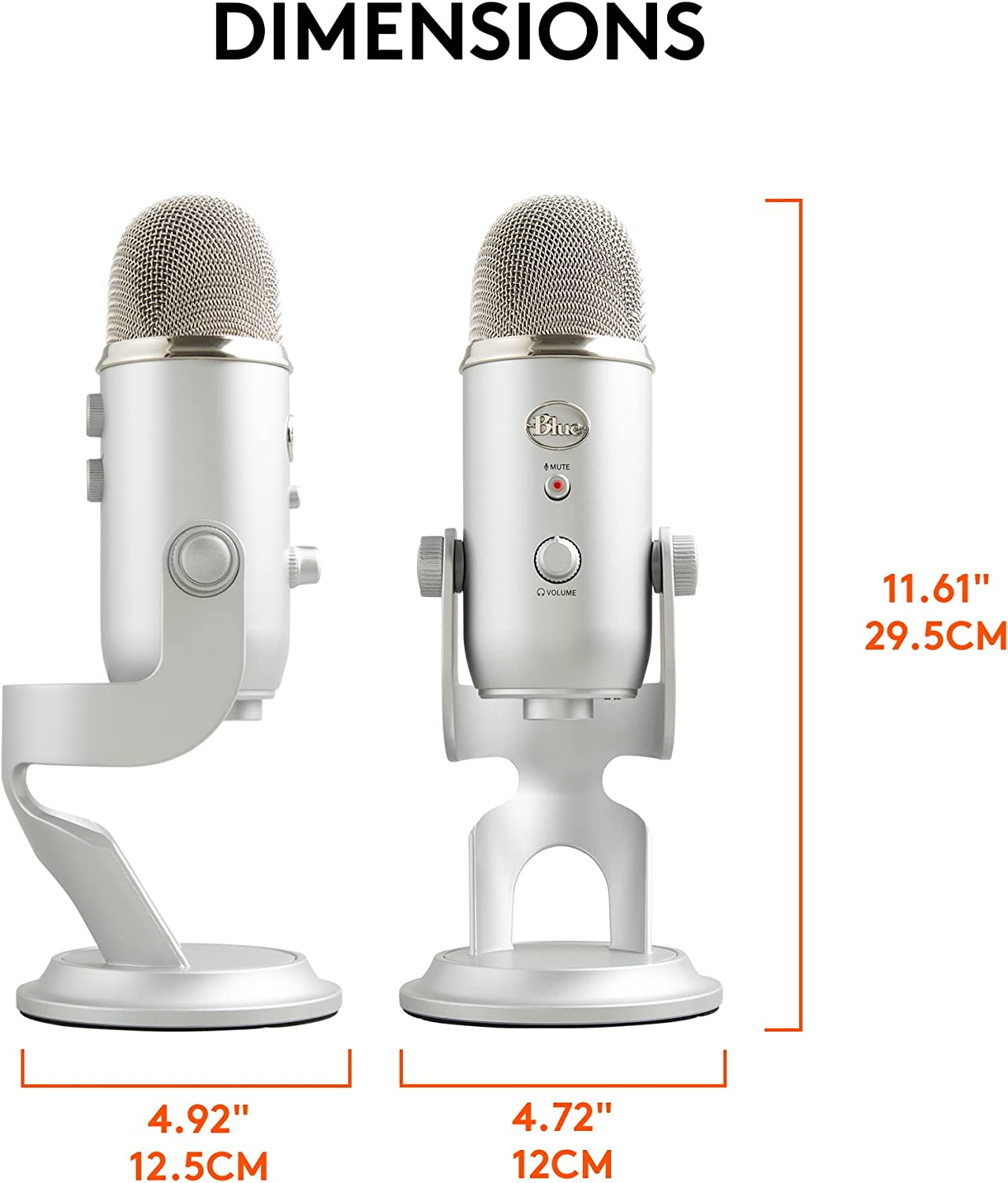  Blue Yeti USB Microphone for PC & Mac, Gaming, Podcast
