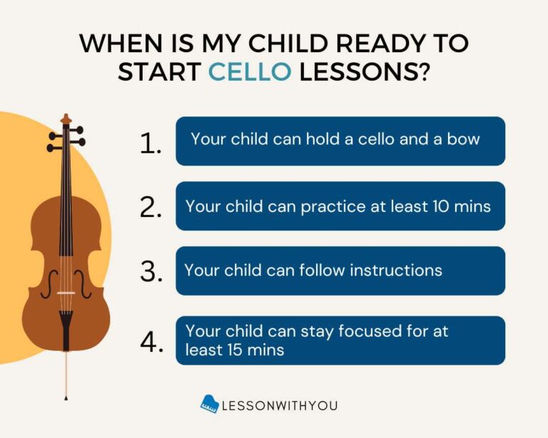 Signs when your child is ready to start cello - lesson with you - What's the best age to start cello?