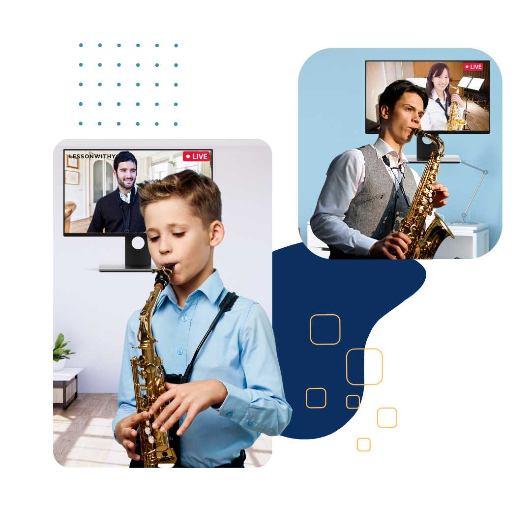 Start your saxophone journey - Saxophone lessons main page - Lesson With You