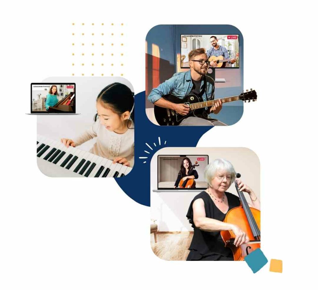 Lesson With You live online music lessons - Main page image - instruments